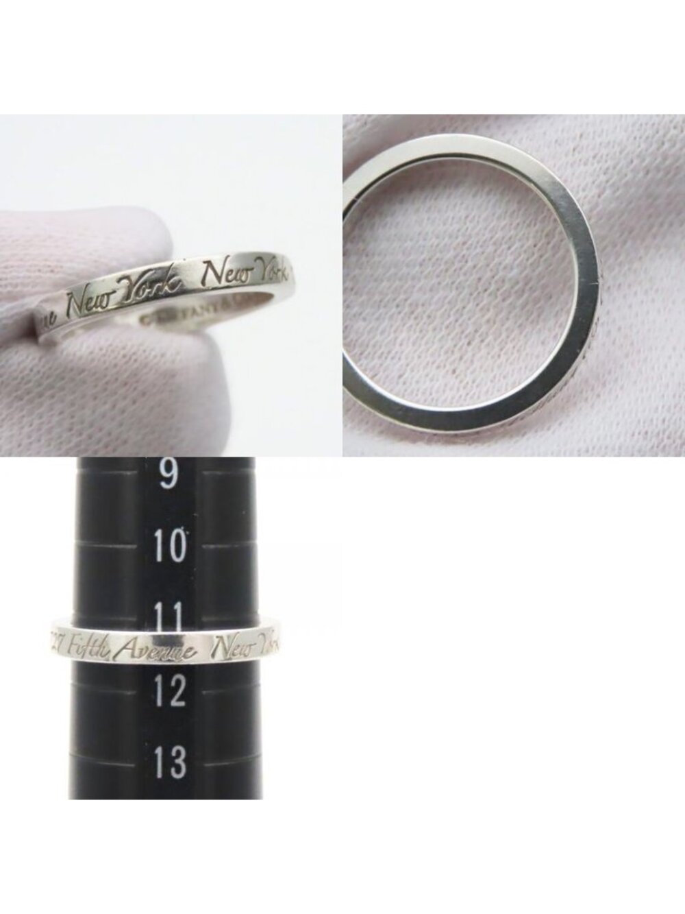 Tiffany & Co Ring Notes Narrow New York Silver Standard - Picture 10 of 10